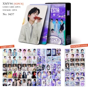 Photocard BTS - 60pcsbox com 32pcs adesivo