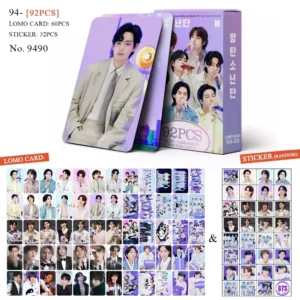Photocard BTS - 60pcsbox com 32pcs adesivo