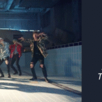 Cover image of the Bangtan Now blog article about the song BTS Fire. The image is a scene capture from the official music video, showing all seven BTS members dancing inside an empty swimming pool with light blue tiles on the walls. They are in a choreographed formation, with intense expressions and synchronized movements. Light shines through an opening in the ceiling, creating a beam that enters from the left side of the image. All members wear streetwear-style outfits, featuring patterned jackets and ripped black pants. On the right side of the image, against a dark blue background, there’s the Bangtan Now logo at the top, the word “ALBUMS” in white capital letters, and the article title in bold: “BTS Fire – Translation, meaning, and everything about the track that set ARMY on fire.”