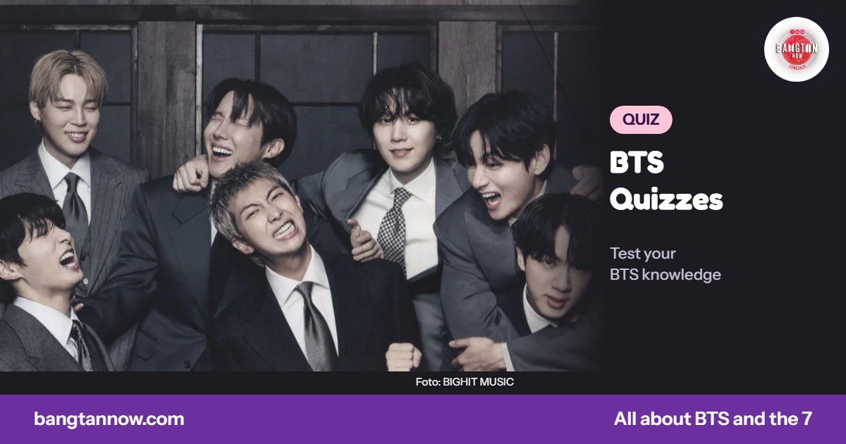 BTS quizzes on Bangtan Now: the seven members of BTS