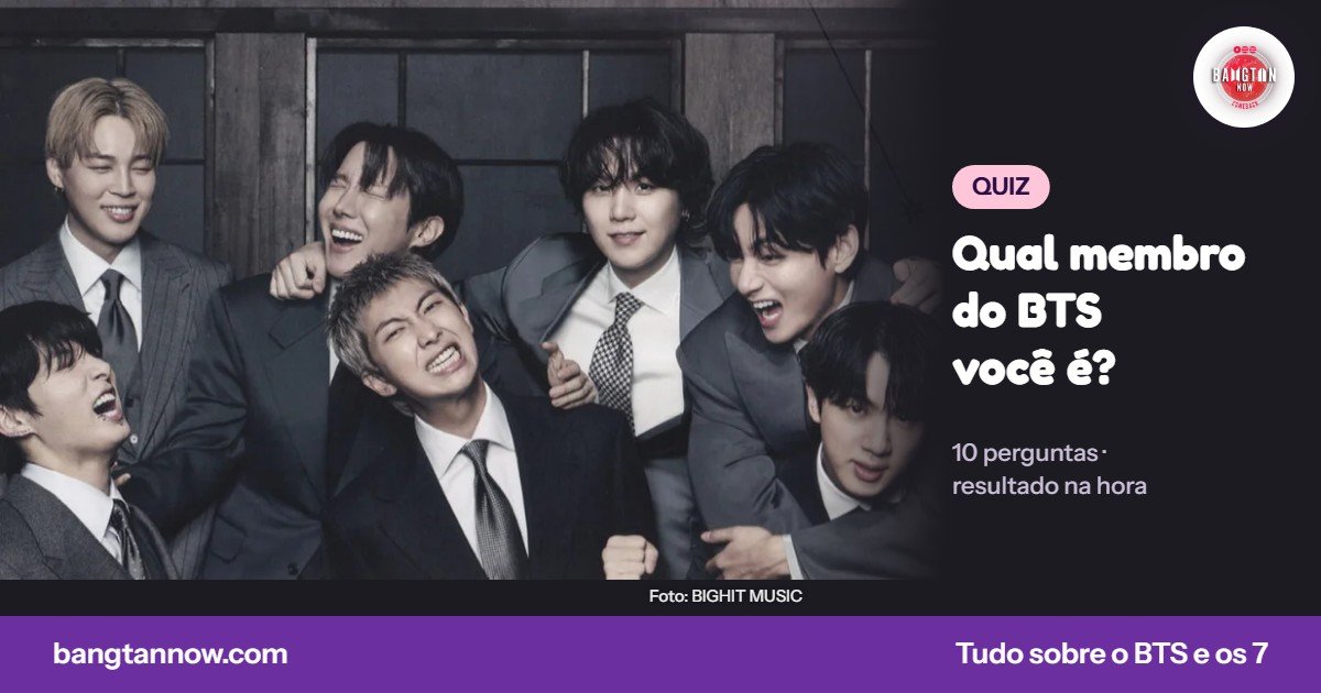 Teste qual membro do BTS você é