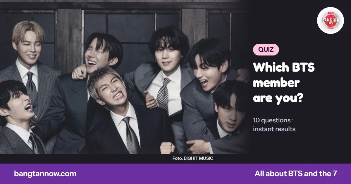 Which BTS member are you test