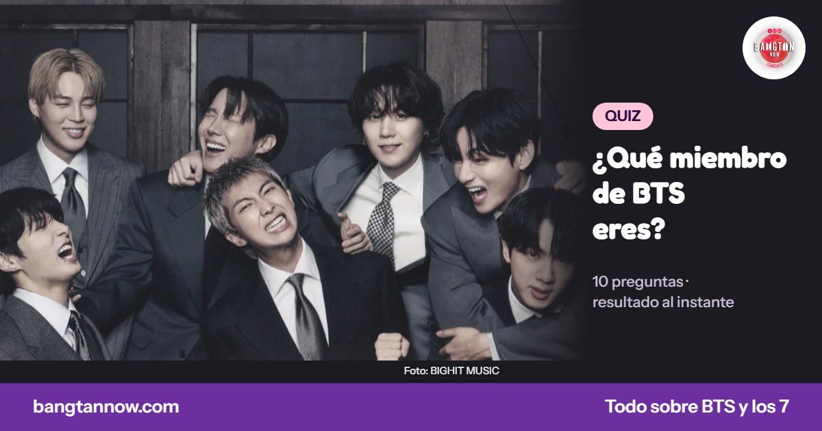 Test qué miembro de BTS eres