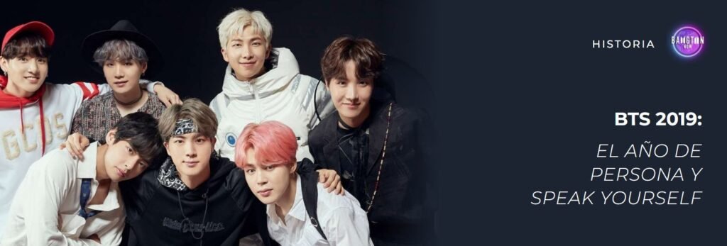 BTS 2019: los siete miembros de BTS juntos en un estudio, con el título “El año de Persona y Speak Yourself”