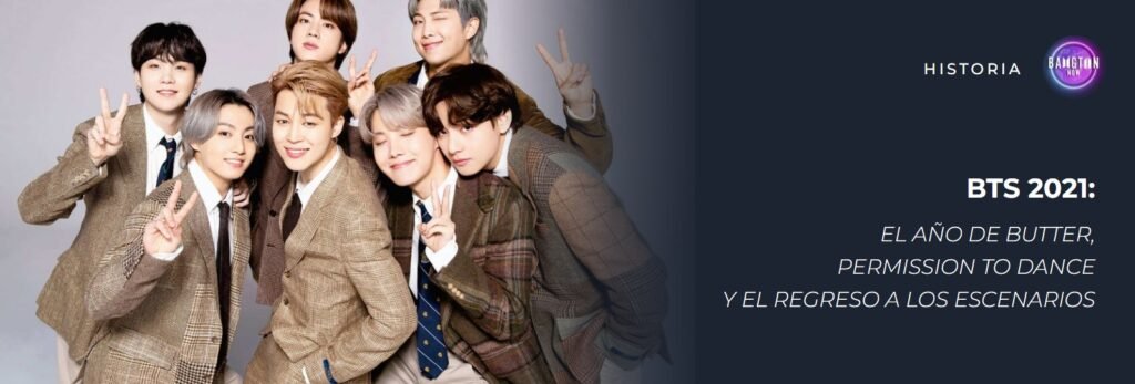 BTS 2021: los siete integrantes de BTS juntos, con el título “El año de Butter, Permission to Dance y el regreso a los escenarios”