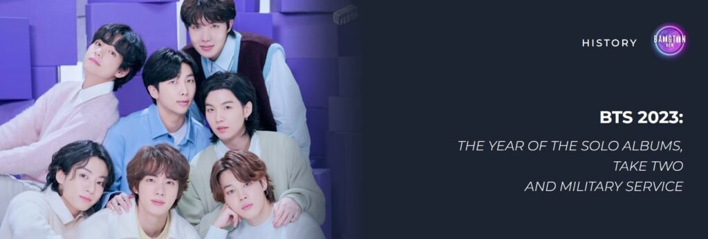 BTS 2023: the seven members of BTS together at the 10th anniversary FESTA, with the title “The year of the solo albums, Take Two and military service”